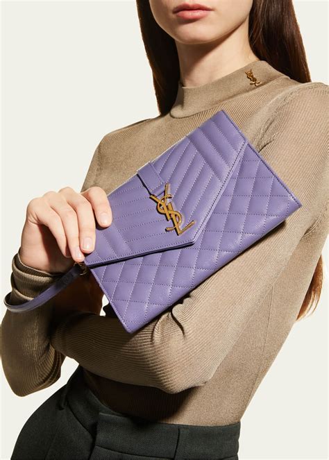 saint laurent ysl envelope flap pouch clutch bag|YSL envelope bag.